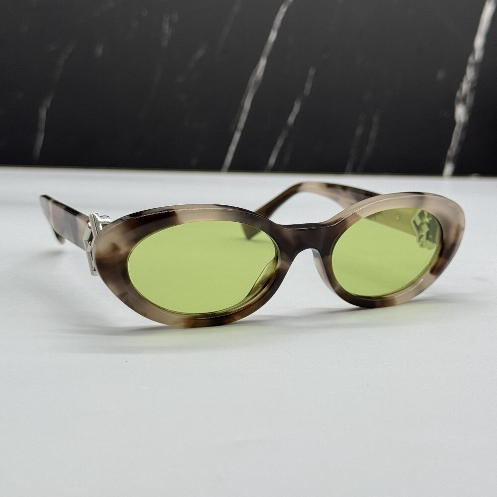 NEW FENDI SUNGLASSES HAVANA OVAL WOMEN EYEWEAR FENDI FE40140U 56N